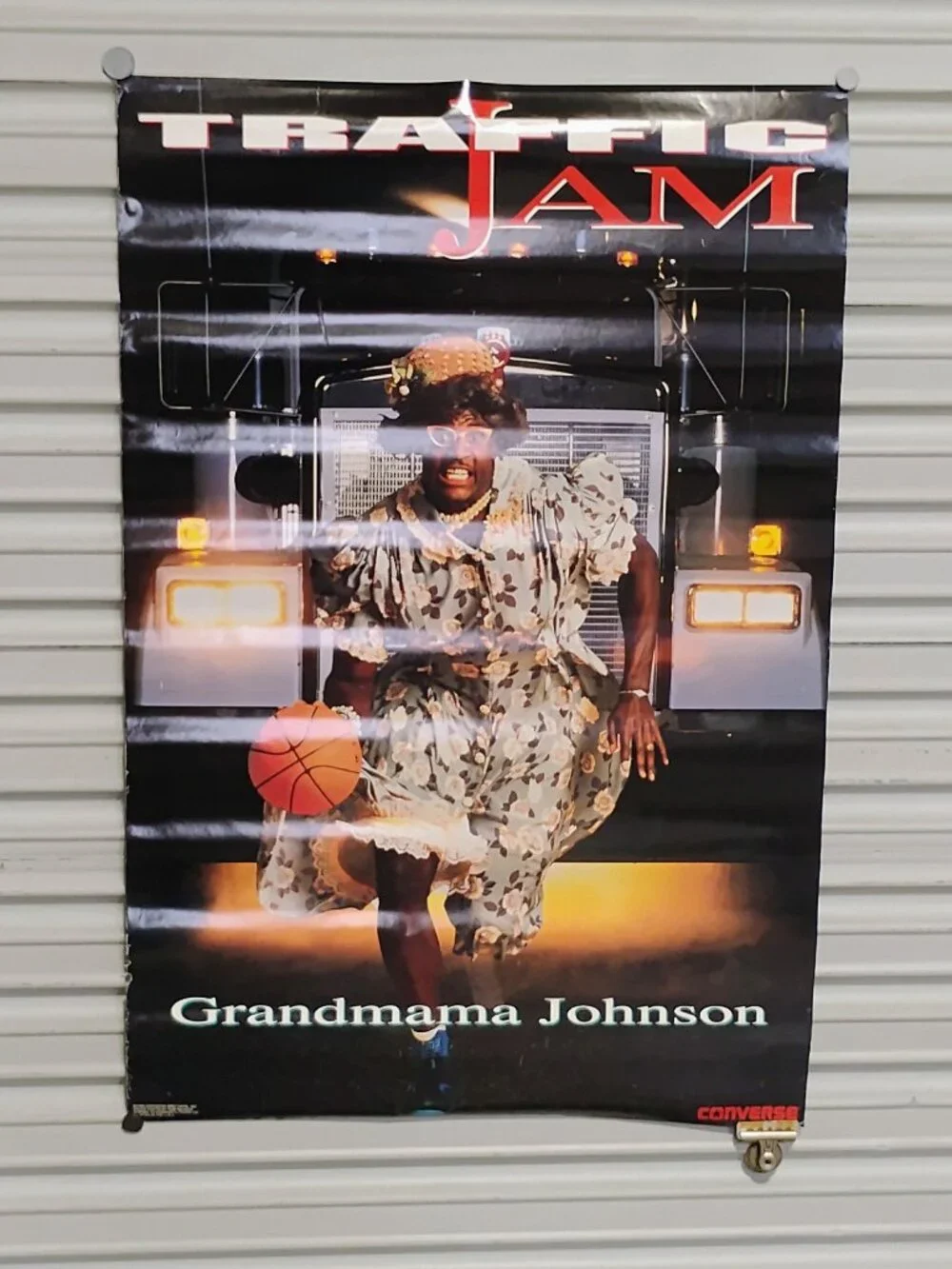 Larry Johnson Converse Grandmama Traffic Jam Poster Charlotte Hornets UNLV 23x35